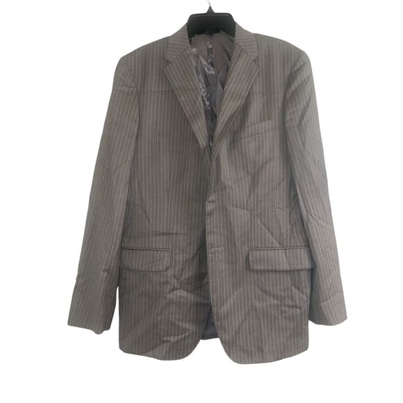 ✨Ermenegildo Zegna/SAKS FIFTH AVENUE Pinstriped Wool/Silk SZ 40L Suit✨ - Picture 7 of 14